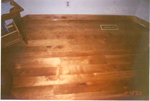 Red birch with stain and polly finish