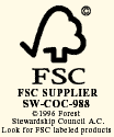 FSC SUPPLIER SW-COC-988 �1996 Forest Stewardship Council A.C. Look for FSC labeled products