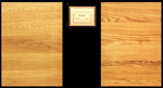 white oak and red oak panel