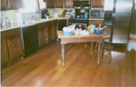 white oak williamsburg kitchen - not just for galleries... flooring you can live with.