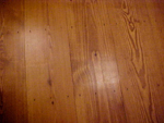 Stained red pine panel